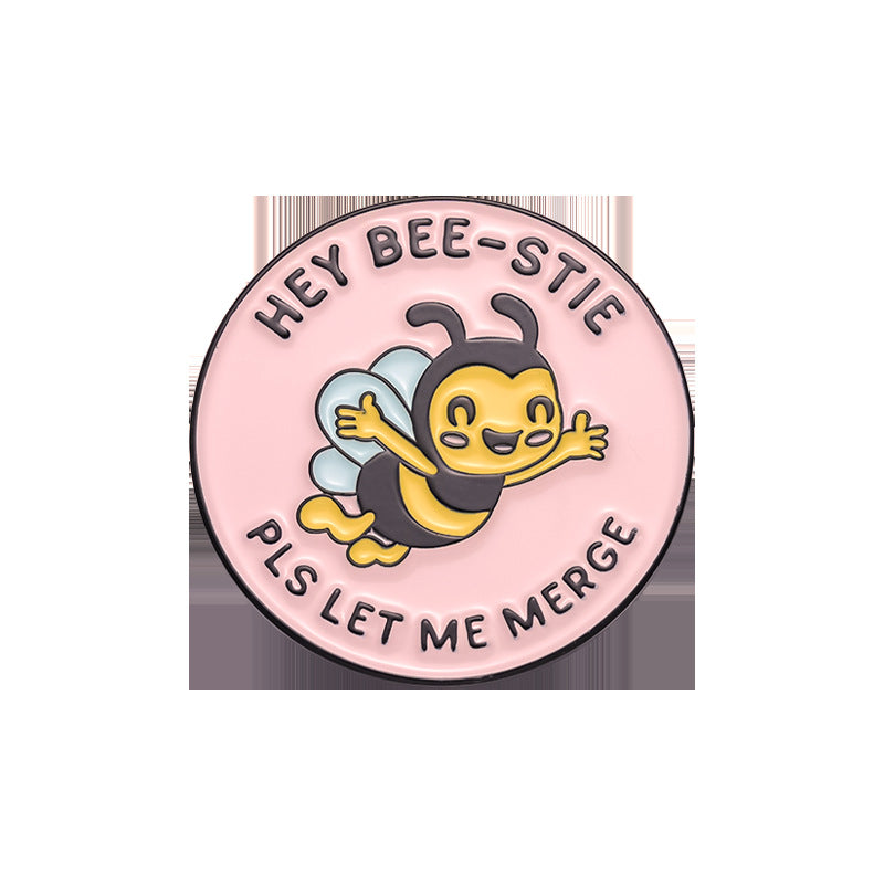 Cute Bee Pin Set | Adorable Insect Animal Enamel Pins | Metal Badge Collection for Nature & Insect Lovers