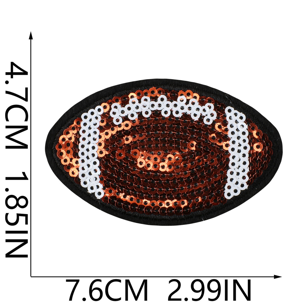 Game Day American Football Iron On Embroidered Patch Set for Clothing, Denim Jackets & Bags