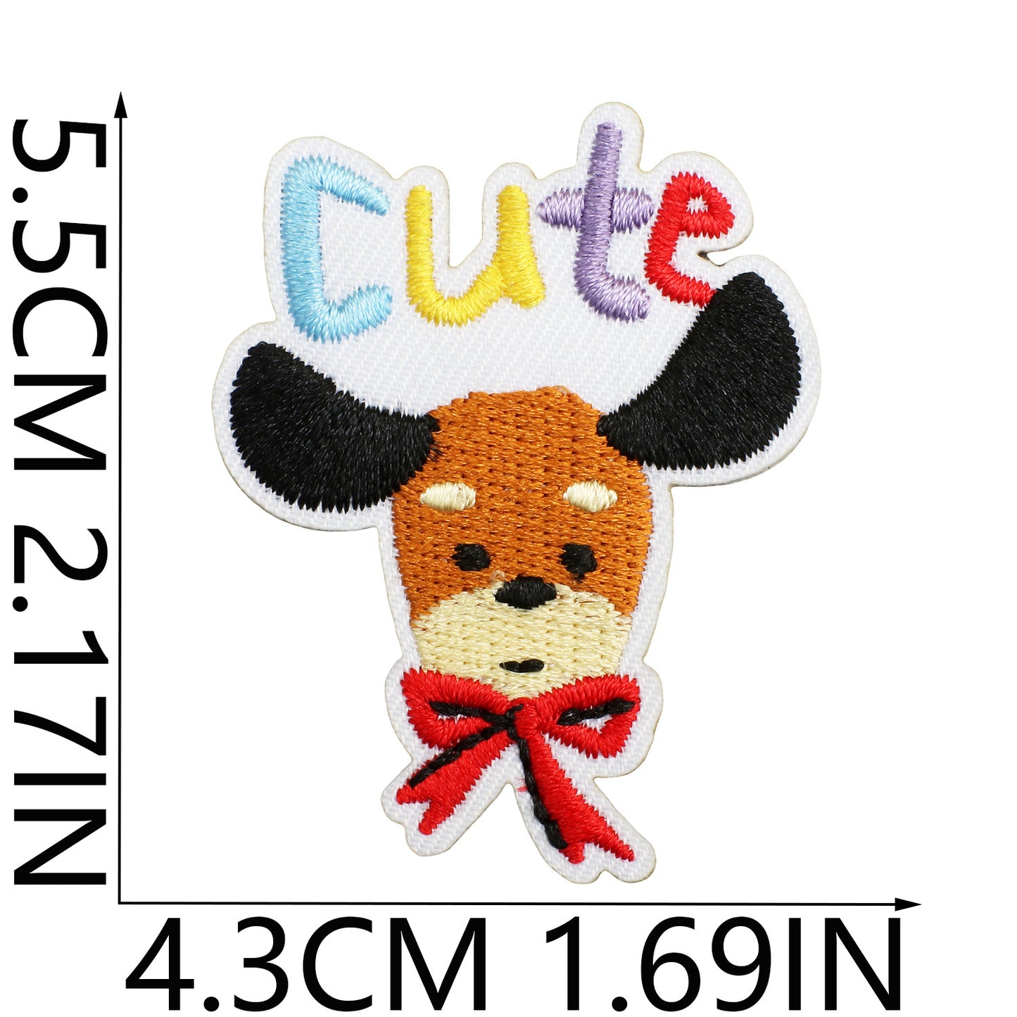 Iron-on Cute Dachshund Embroidered Patch