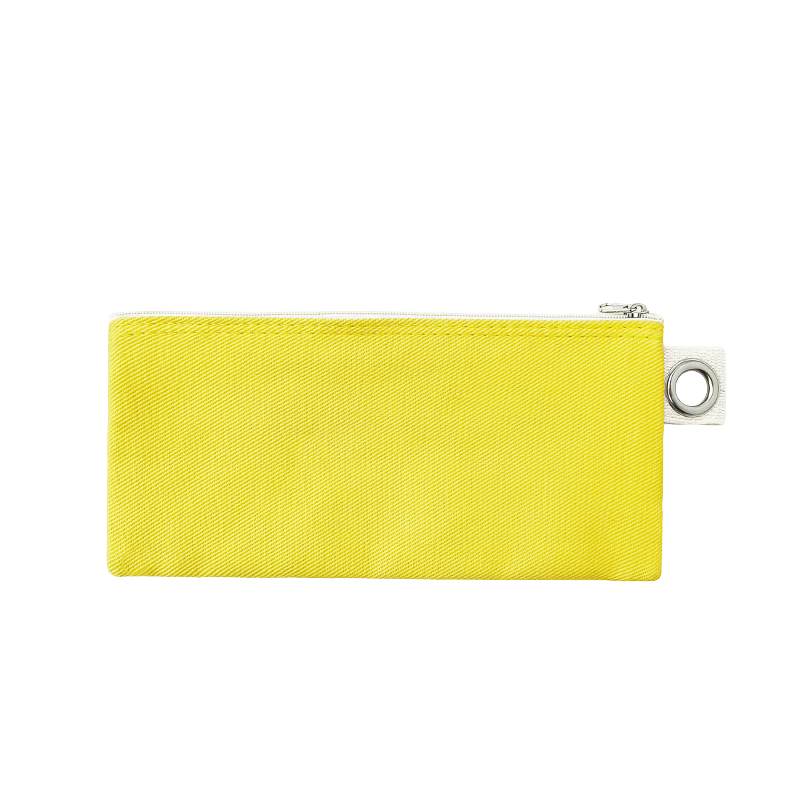 19.5*8.5cm-Cotton Canvas Zipper Pouch with Grommet