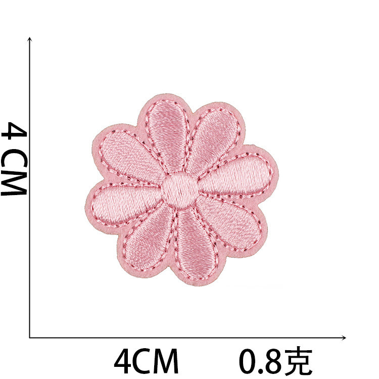 Iron-On Flower and Sunflower Embroidery Patch – 4cm 4.5cm 6cmTall