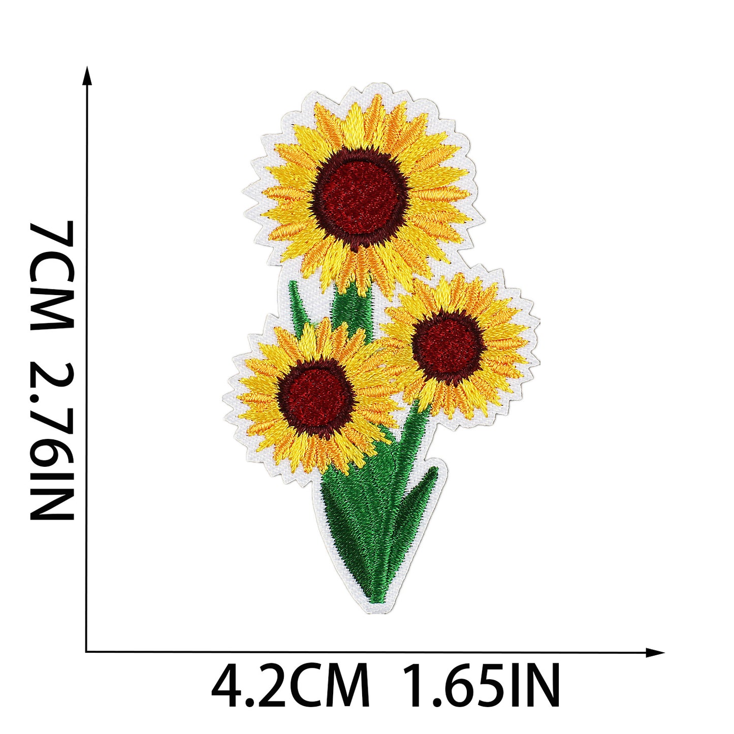 Iron-On Cute “Blooming Flowers” Embroidery Patch