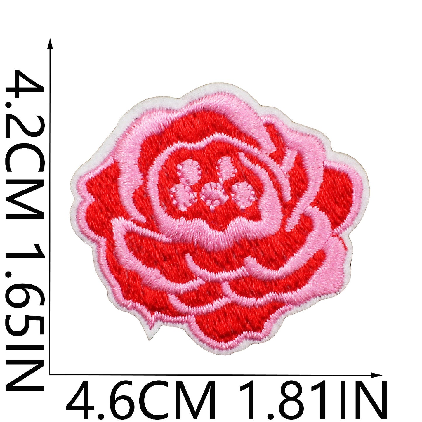 Iron-On Cute Exquisite Peony & Tulip Flower Embroidery Patch