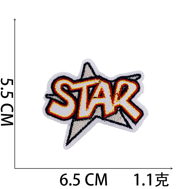 Iron-On Love Fashion Hat Patch Stylish Letter Badge Computer Stitch Appliqué for Clothing Bags Decoration