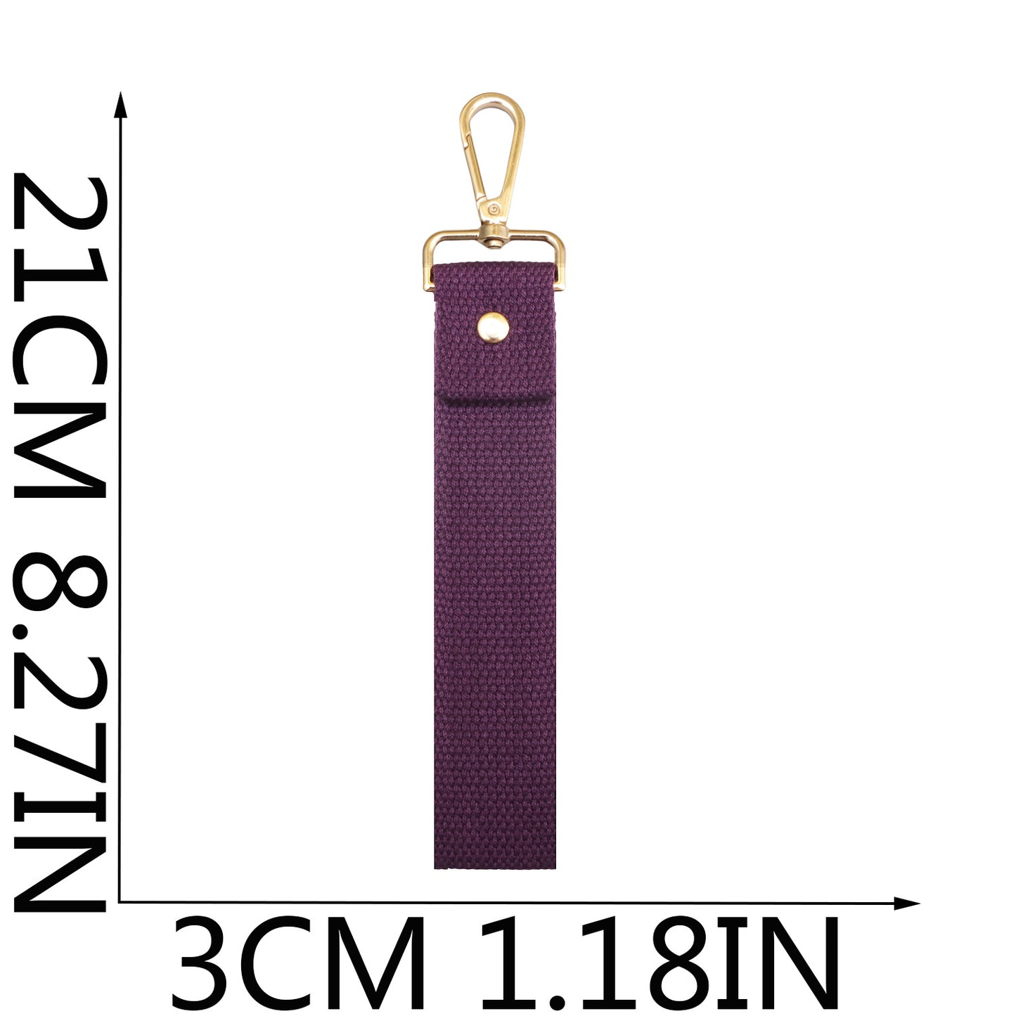 Colorful Canvas Keychain Strap with Lobster Clasp – DIY Bag Charm & Key Holder