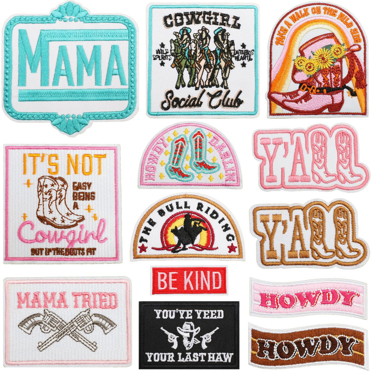 Bounty Hunter Cowboy Western Embroidered Iron‑On Patches