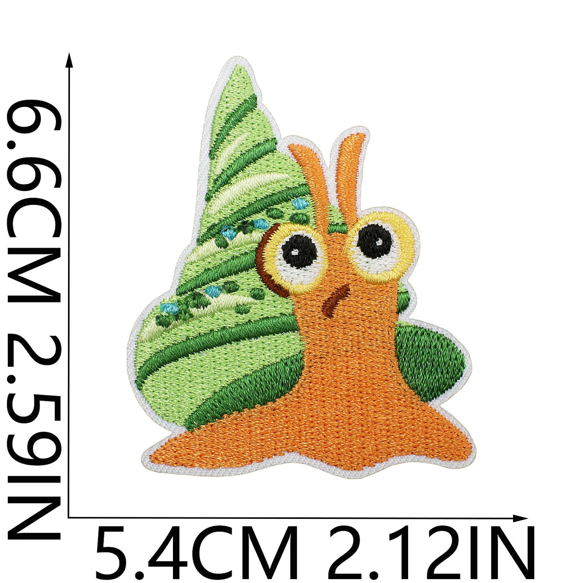 Cute Snail Embroidered Patch Set Badges for Clothing Bags DIY Crafts