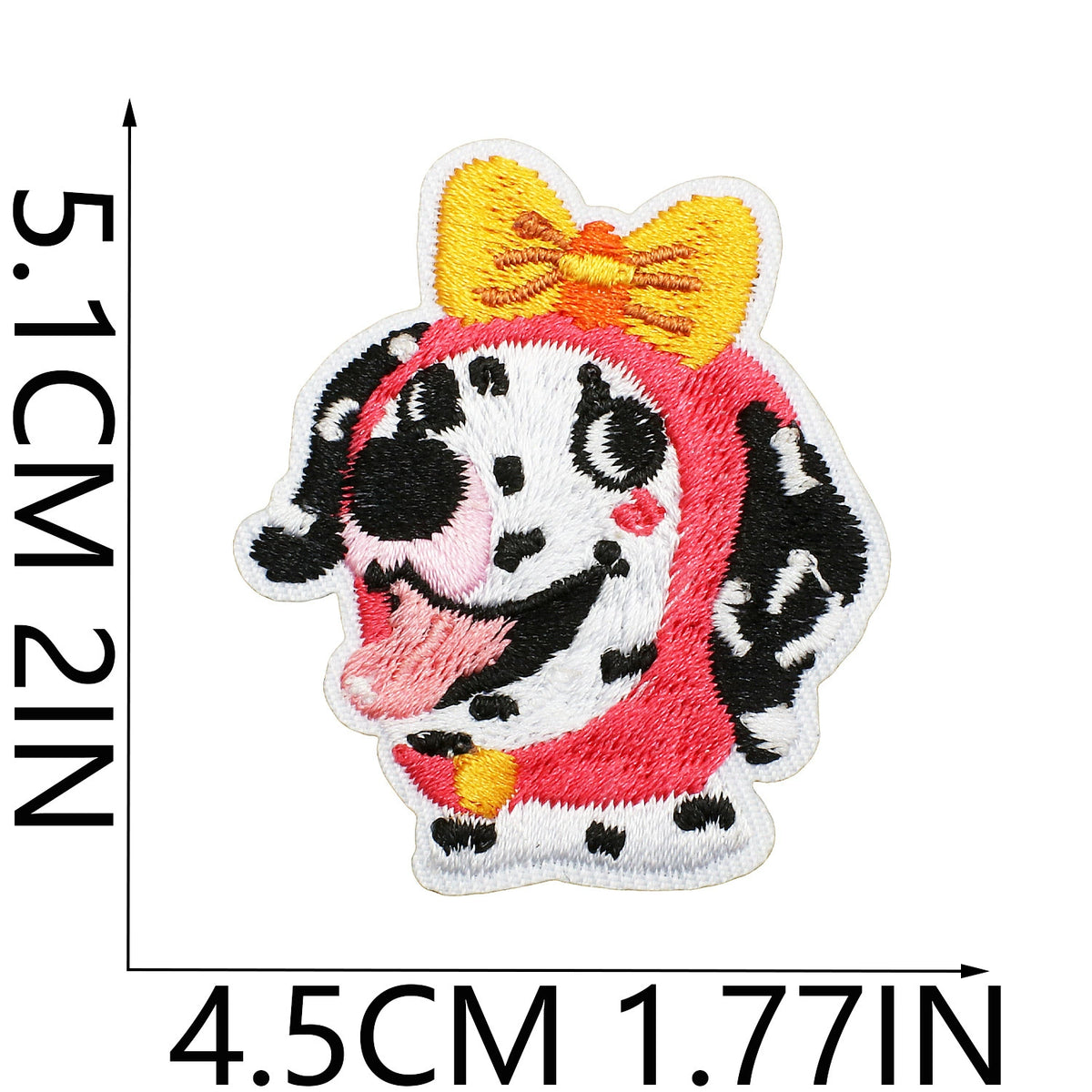 Cartoon Dog Embroidered Patch Animal Fabric Badge for Garment Bag Decoration