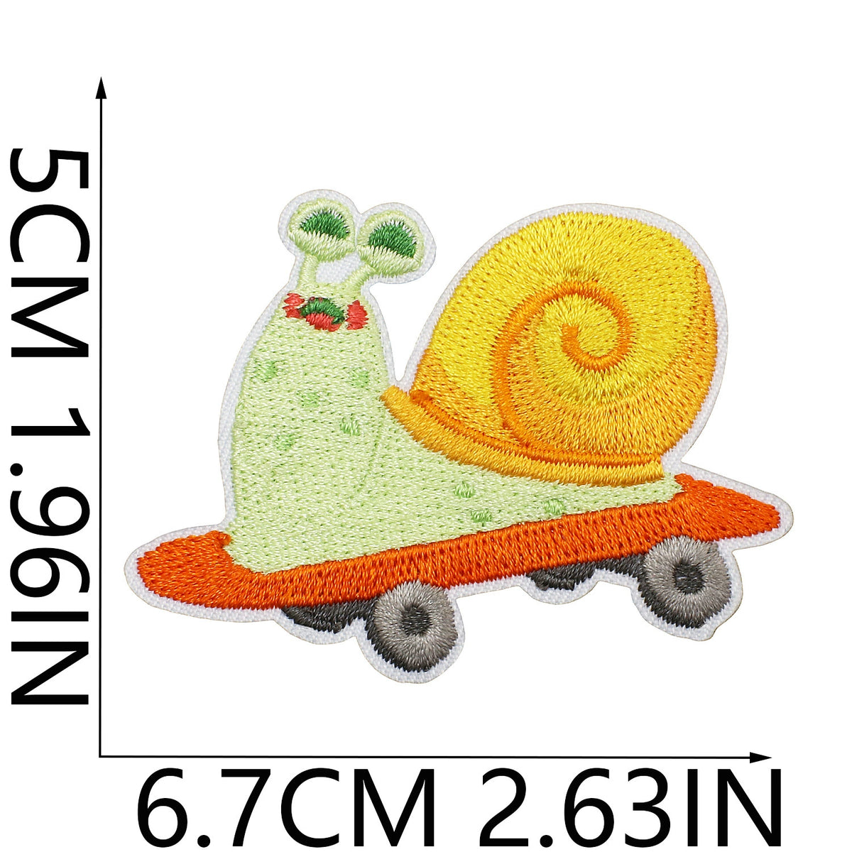Cute Snail Embroidered Patch Set Badges for Clothing Bags DIY Crafts