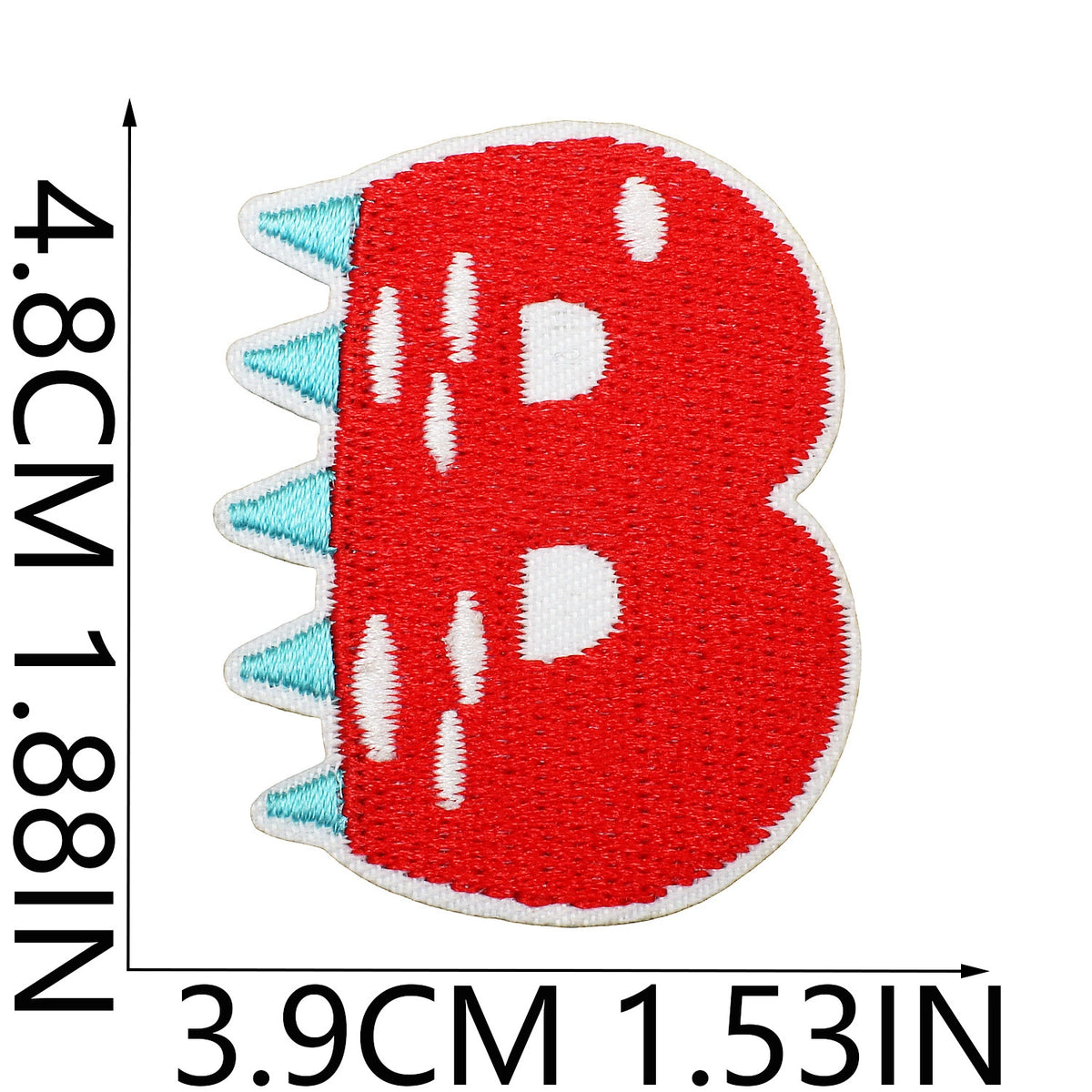 Cute Dinosaur Alphabet Embroidery Patches Iron On Cartoon Letter Applique for Kids Clothes Backpack DIY Decoration