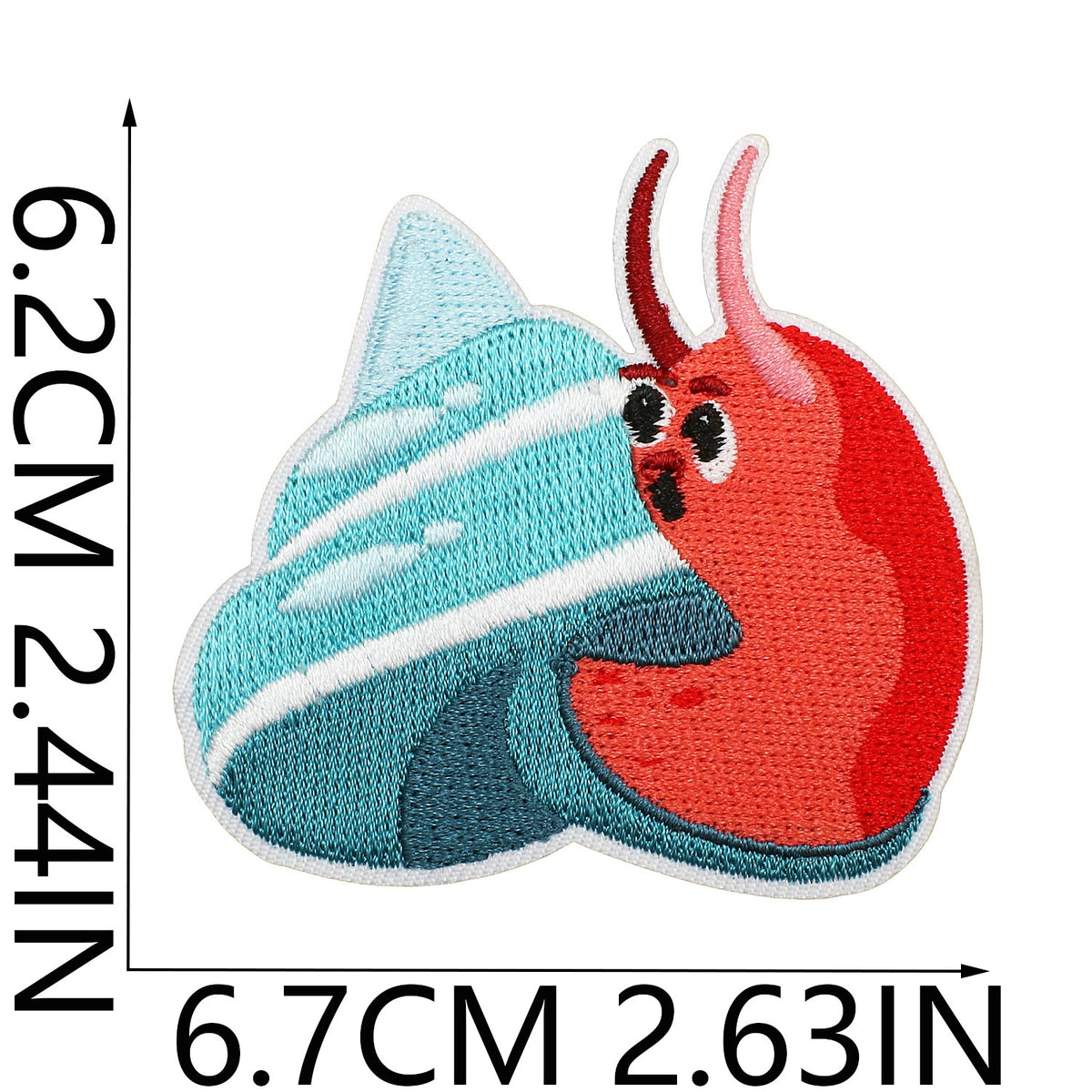 Cute Snail Embroidered Patch Set Badges for Clothing Bags DIY Crafts