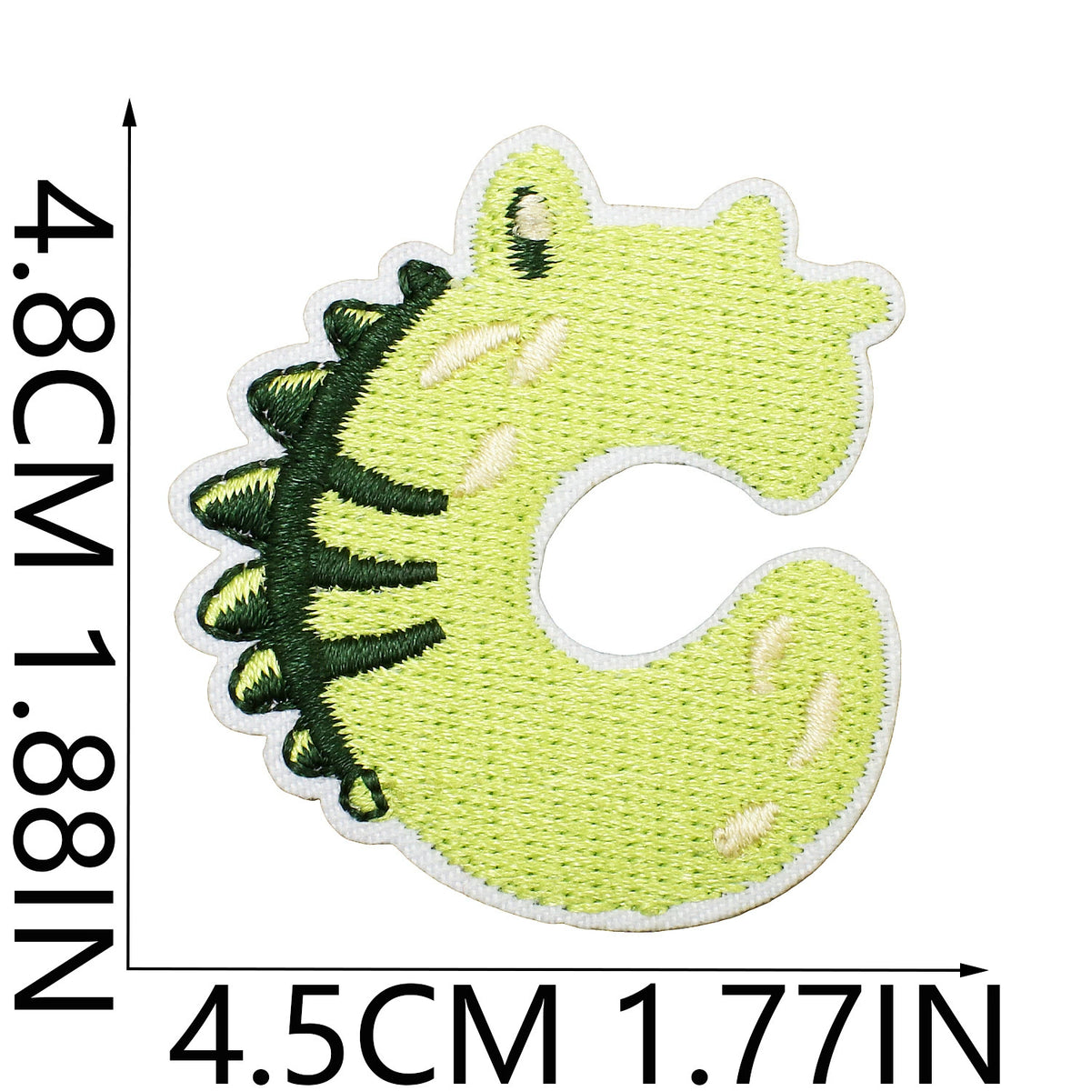 Cute Dinosaur Alphabet Embroidery Patches Iron On Cartoon Letter Applique for Kids Clothes Backpack DIY Decoration
