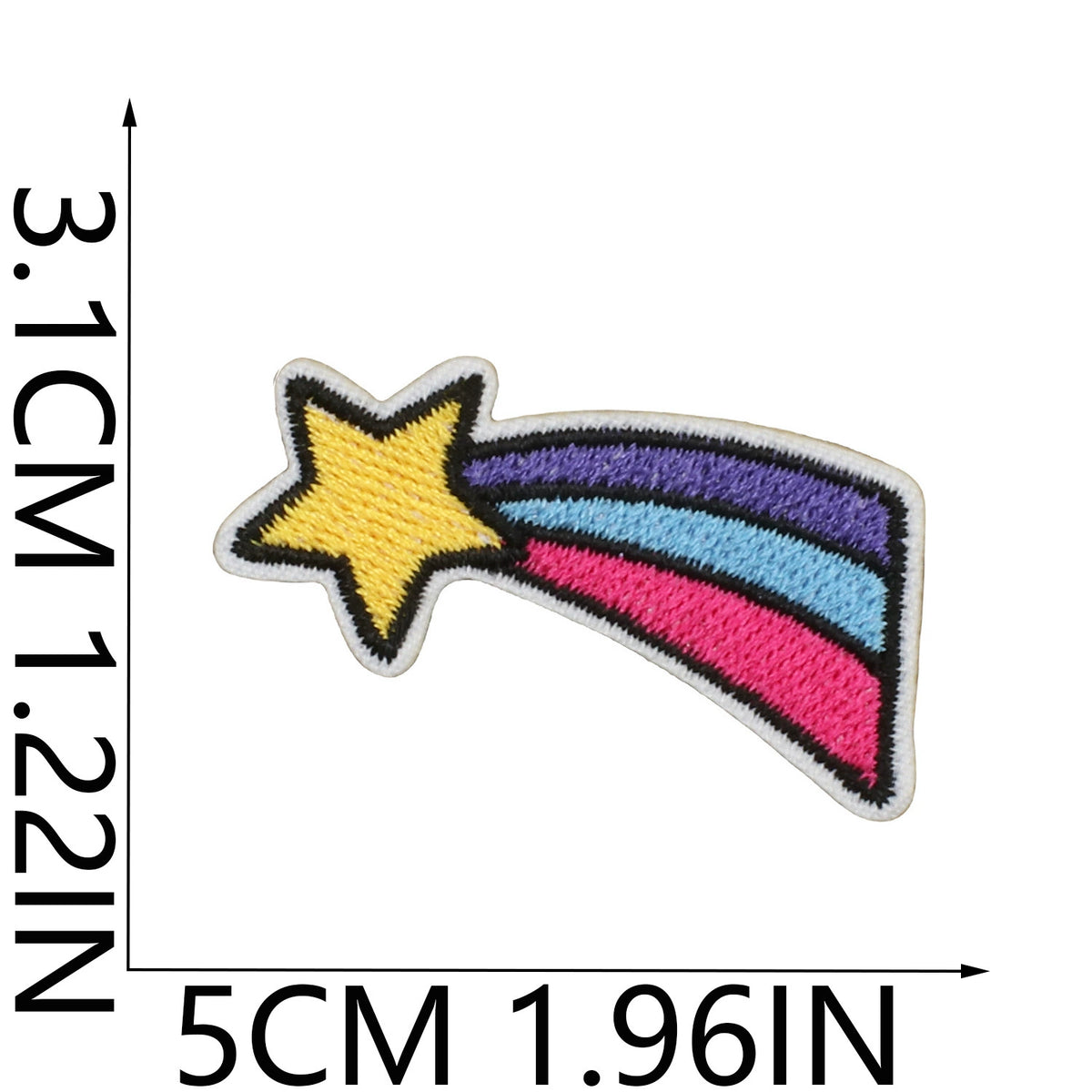 Ready to Ship Cute Unicorn Rainbow Embroidered Patch Set Cartoon Animal Iron on Patches for Kids Clothes Bags