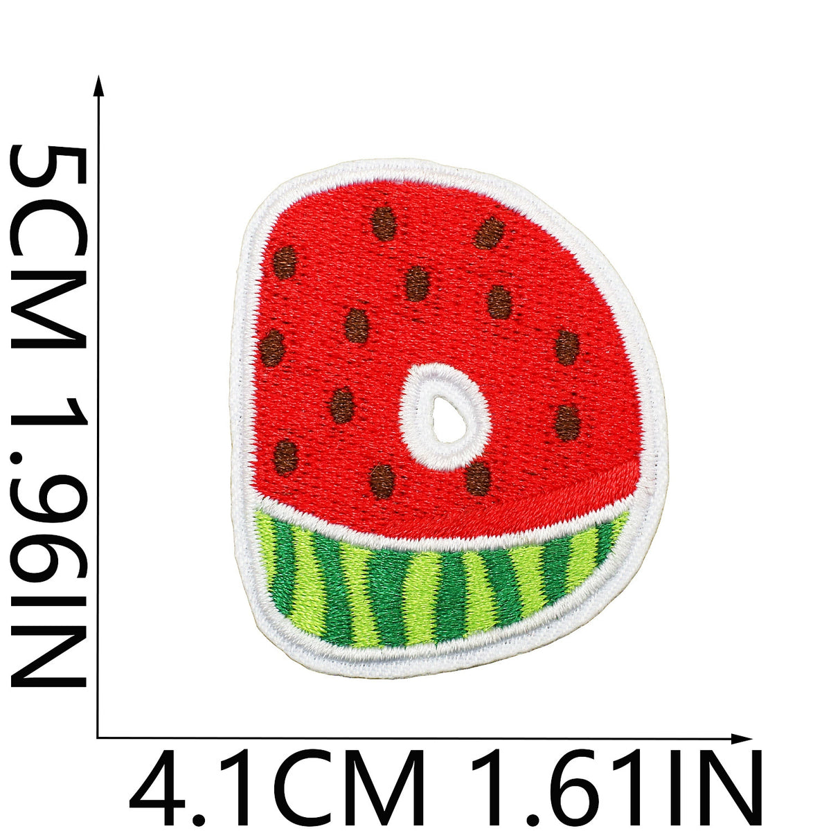 Watermelon Alphabet Embroidery Patches Iron On Cartoon Letter Applique for Kids Clothes Backpack DIY Decoration