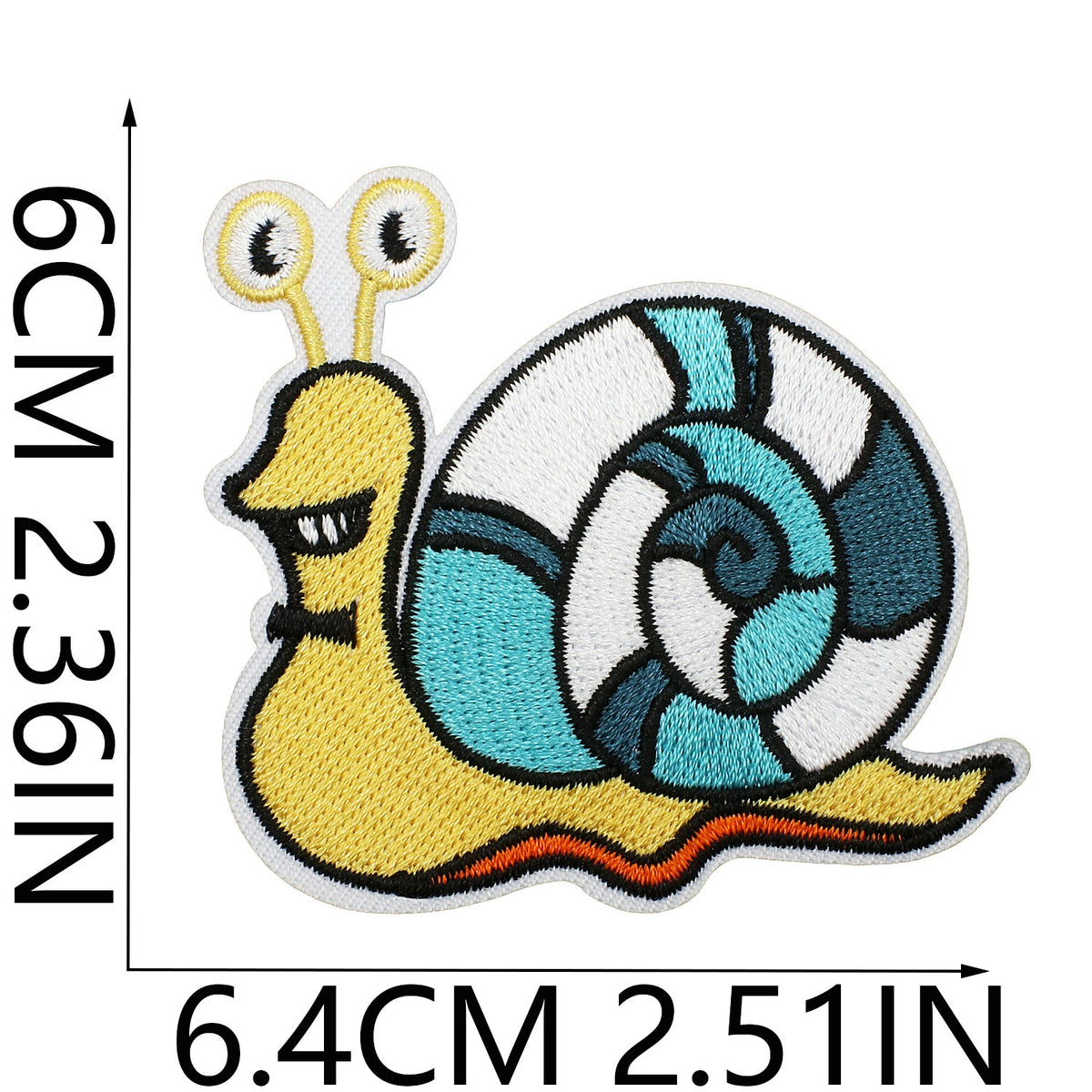 Cute Snail Embroidered Patch Set Badges for Clothing Bags DIY Crafts