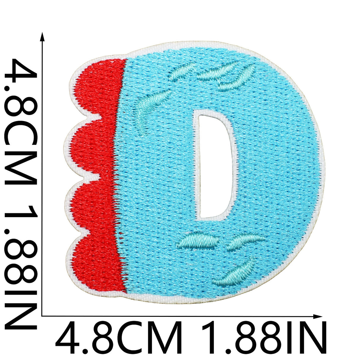 Cute Dinosaur Alphabet Embroidery Patches Iron On Cartoon Letter Applique for Kids Clothes Backpack DIY Decoration