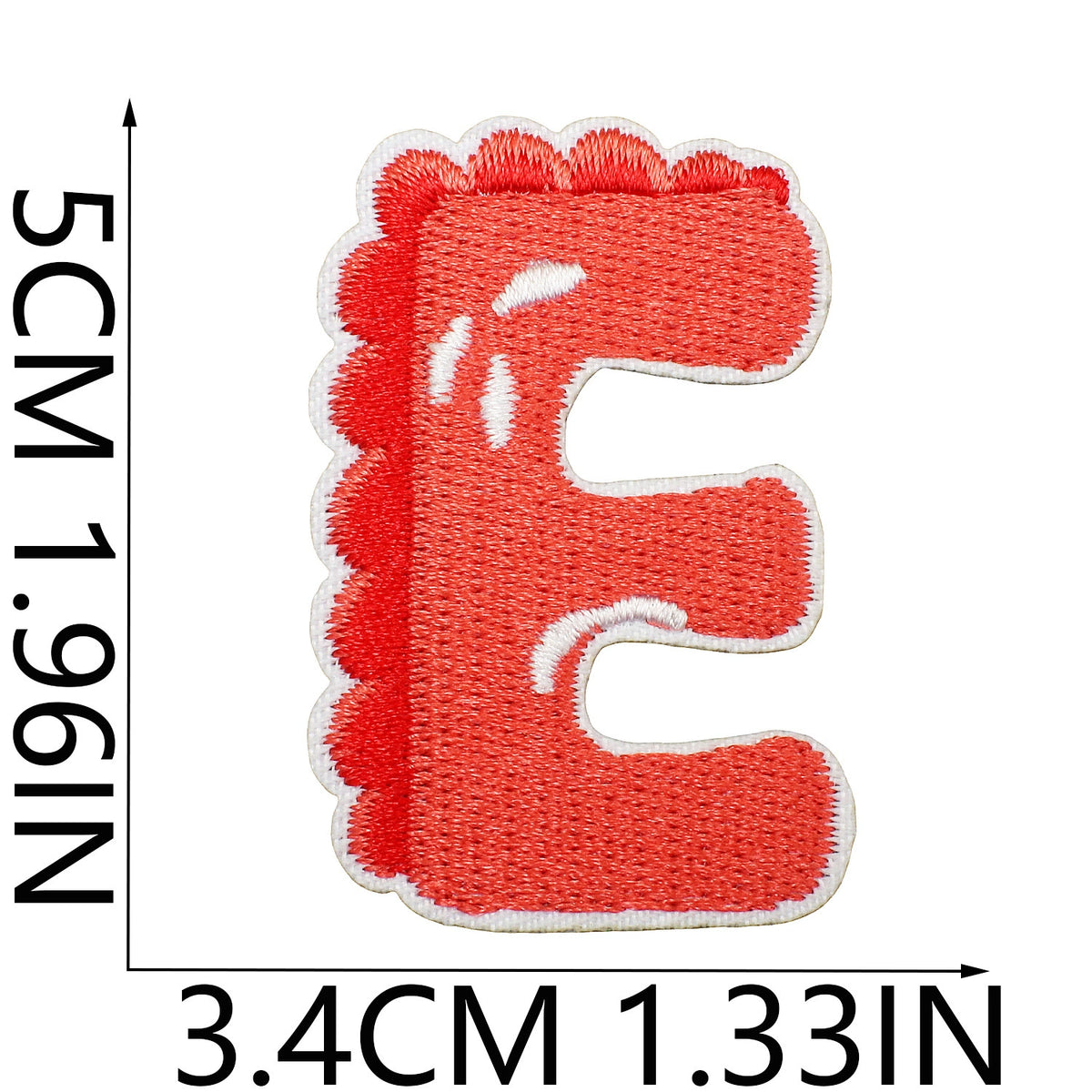Cute Dinosaur Alphabet Embroidery Patches Iron On Cartoon Letter Applique for Kids Clothes Backpack DIY Decoration