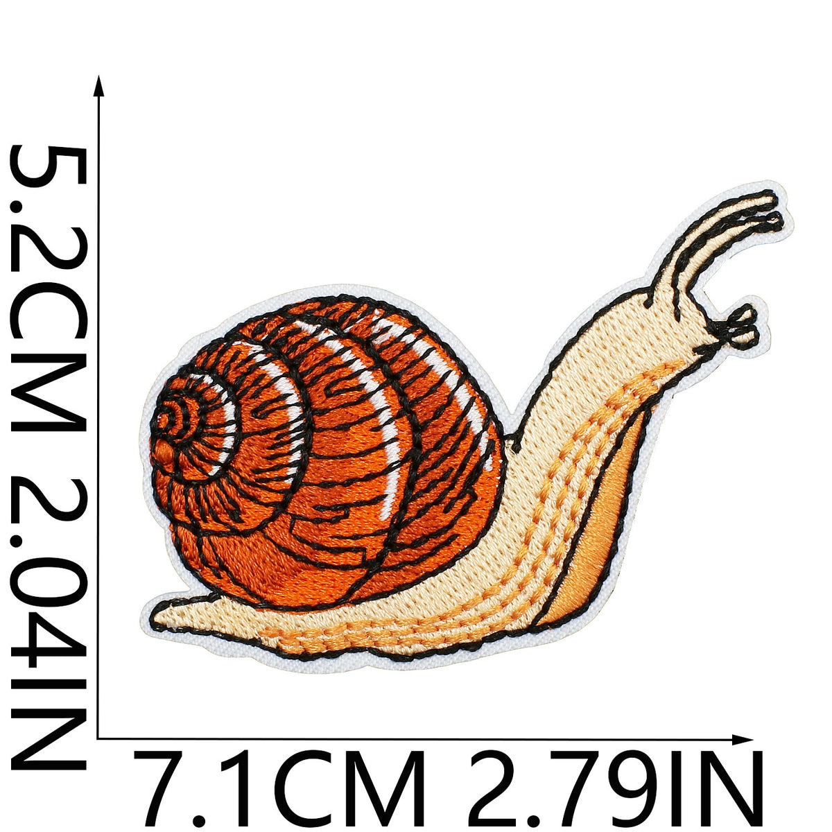 Cute Snail Embroidered Patch Set Badges for Clothing Bags DIY Crafts