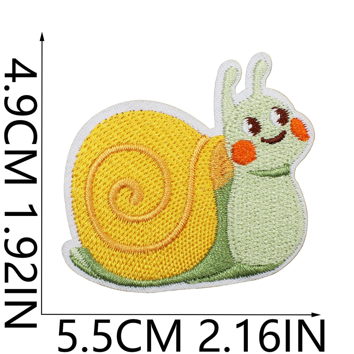 Cute Snail Embroidered Patch Set Badges for Clothing Bags DIY Crafts