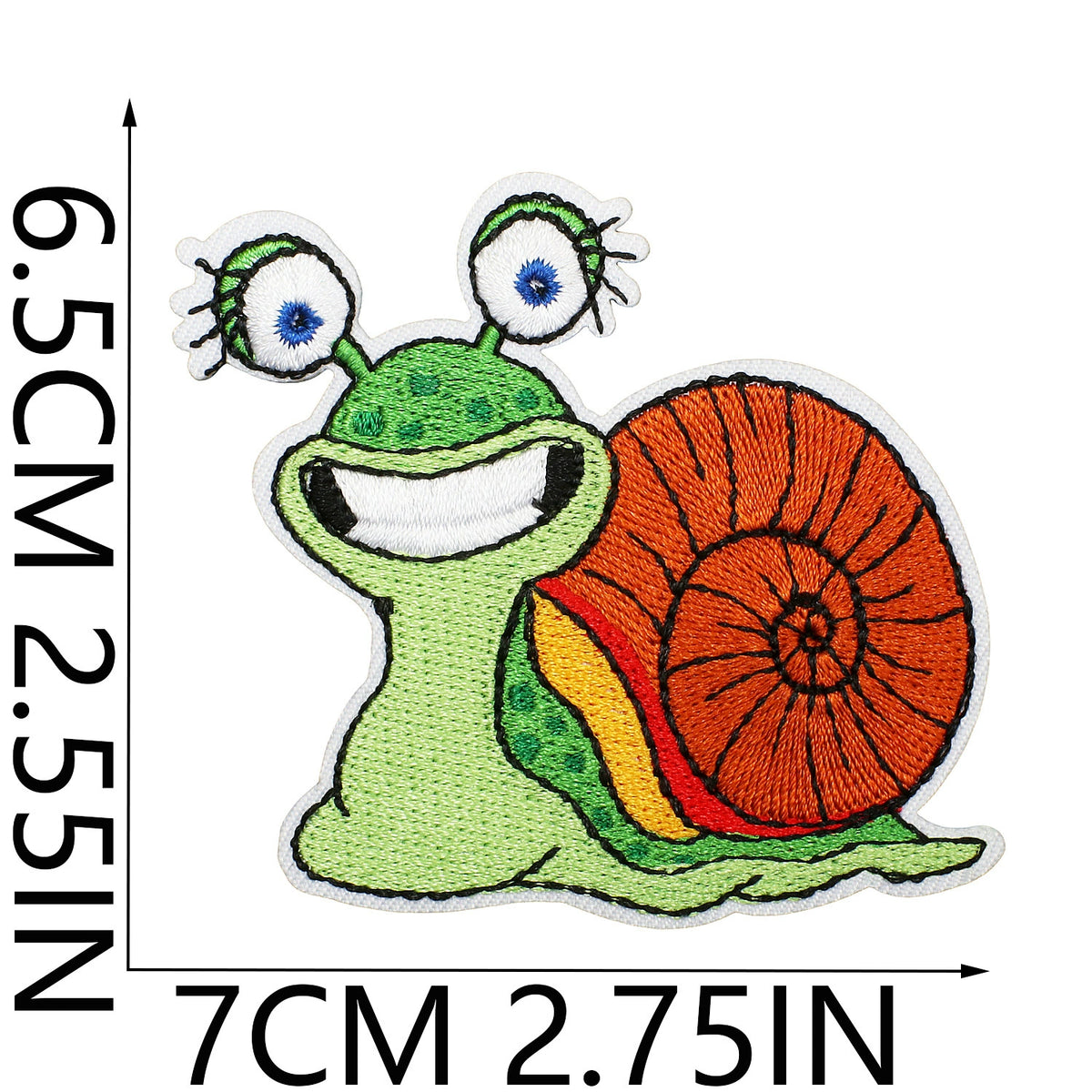 Cute Snail Embroidered Patch Set Badges for Clothing Bags DIY Crafts