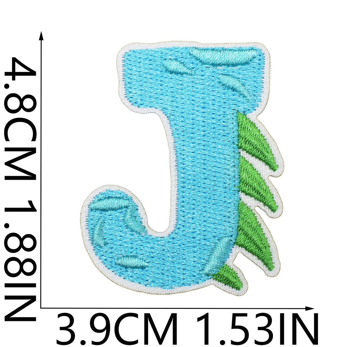 Cute Dinosaur Alphabet Embroidery Patches Iron On Cartoon Letter Applique for Kids Clothes Backpack DIY Decoration