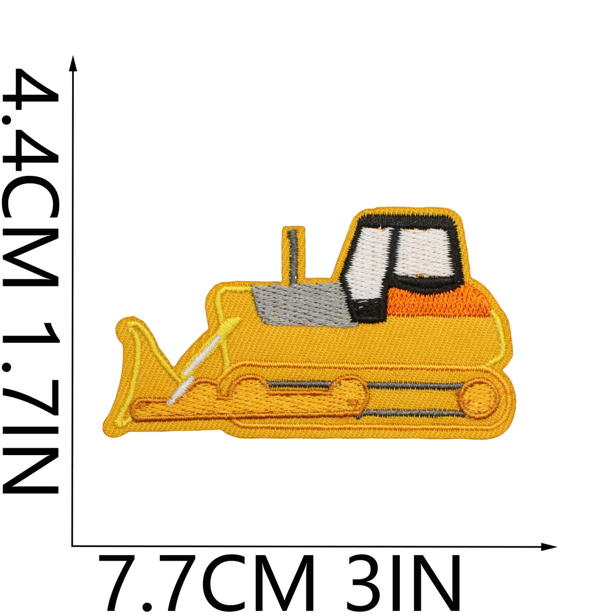 16 Piece Construction Vehicle Embroidery Patch Set Iron on Cloth Badges Cartoon Truck Decor for Clothes Bags Hats