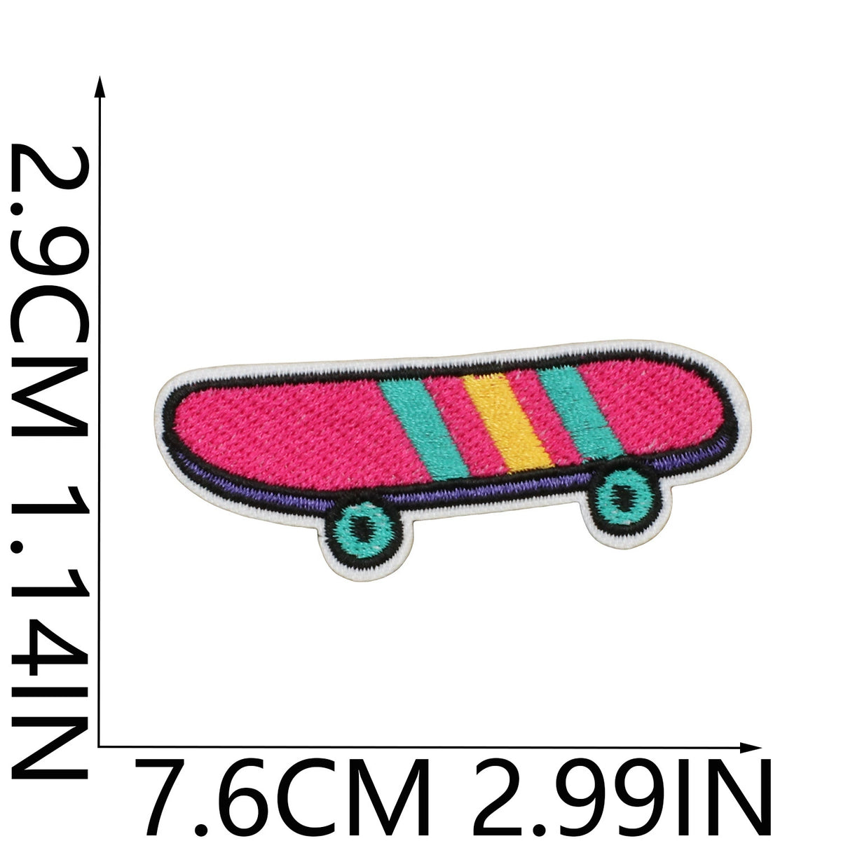 Ready to Ship Cute Unicorn Rainbow Embroidered Patch Set Cartoon Animal Iron on Patches for Kids Clothes Bags
