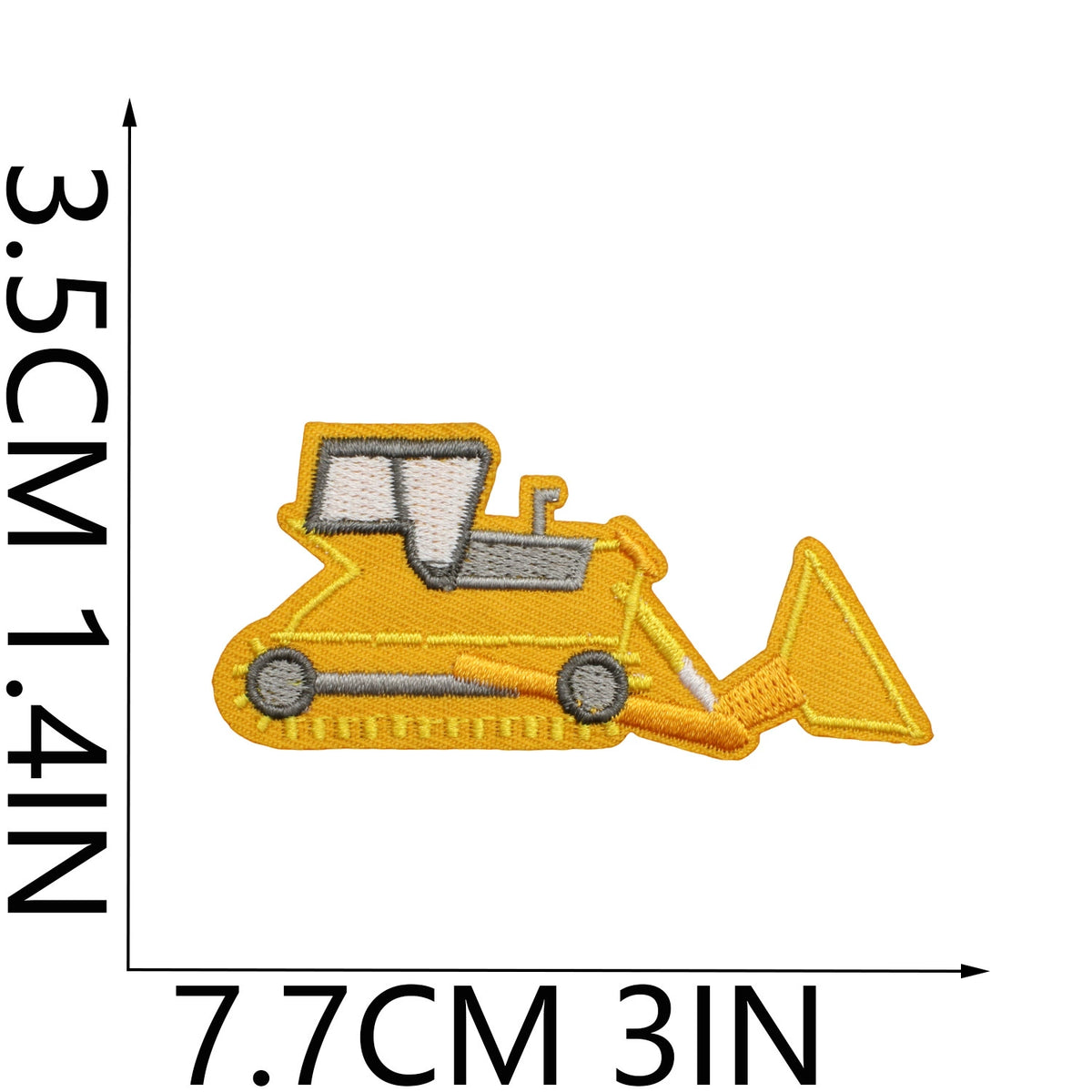 16 Piece Construction Vehicle Embroidery Patch Set Iron on Cloth Badges Cartoon Truck Decor for Clothes Bags Hats
