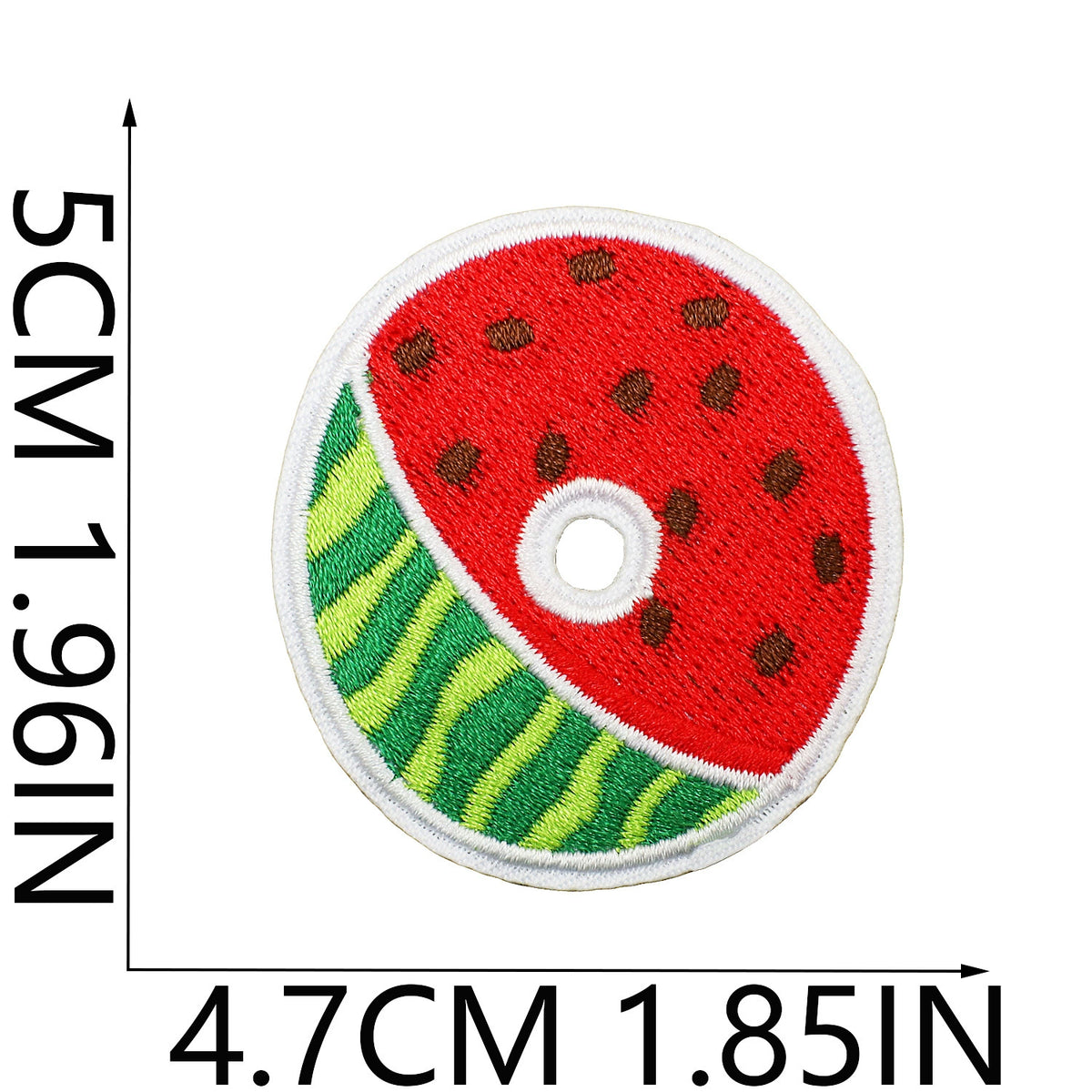 Watermelon Alphabet Embroidery Patches Iron On Cartoon Letter Applique for Kids Clothes Backpack DIY Decoration