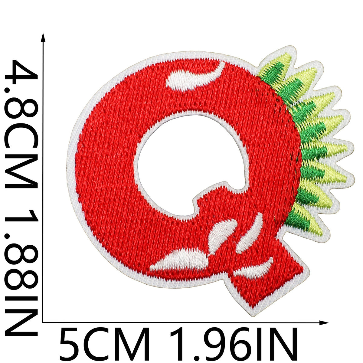 Cute Dinosaur Alphabet Embroidery Patches Iron On Cartoon Letter Applique for Kids Clothes Backpack DIY Decoration