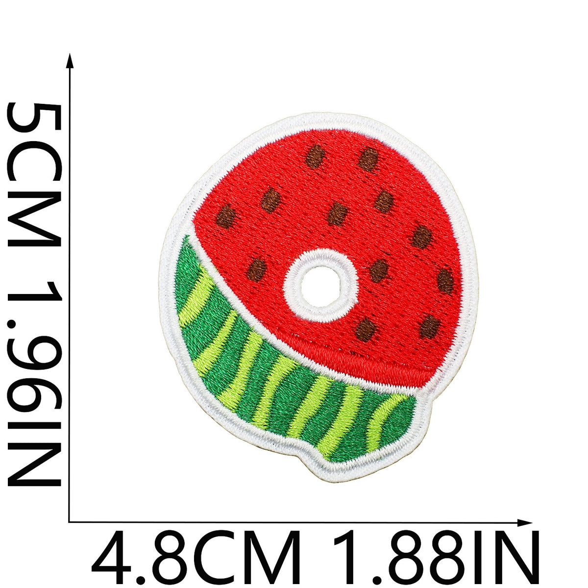 Watermelon Alphabet Embroidery Patches Iron On Cartoon Letter Applique for Kids Clothes Backpack DIY Decoration