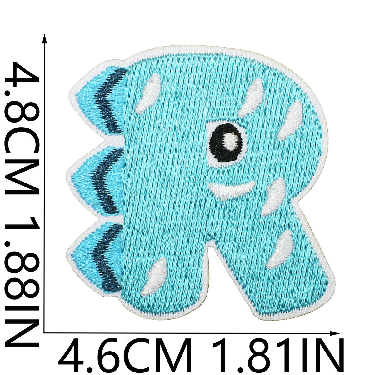 Cute Dinosaur Alphabet Embroidery Patches Iron On Cartoon Letter Applique for Kids Clothes Backpack DIY Decoration