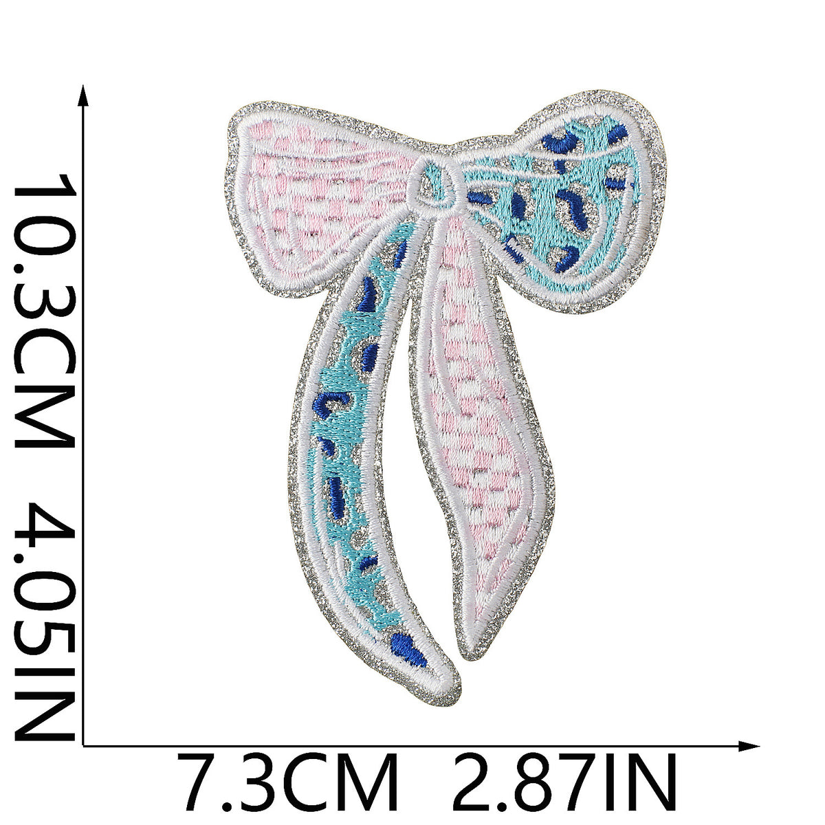 Trendy Lips Embroidered Iron-On Patch