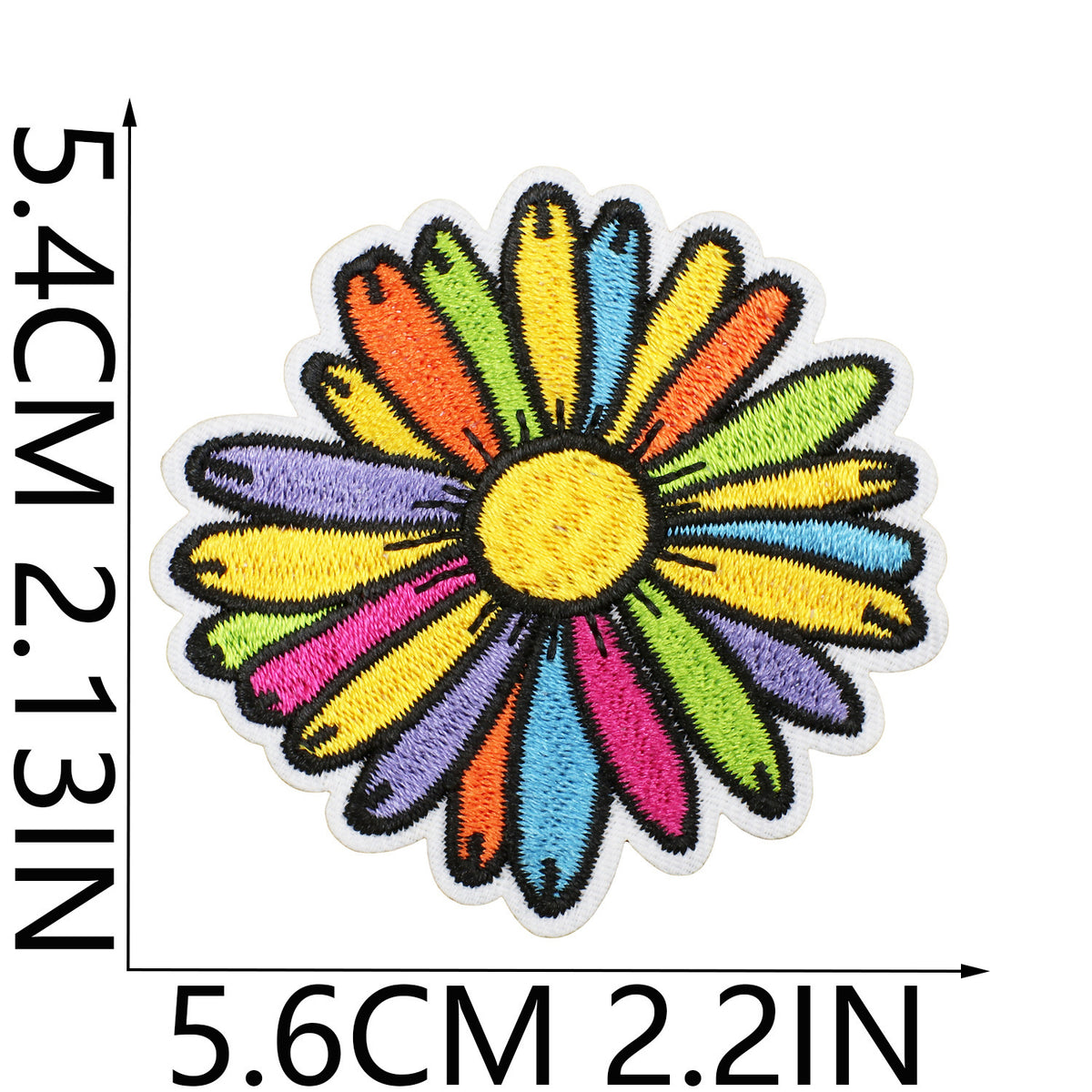Colorful Embroidered Iron-On Patch