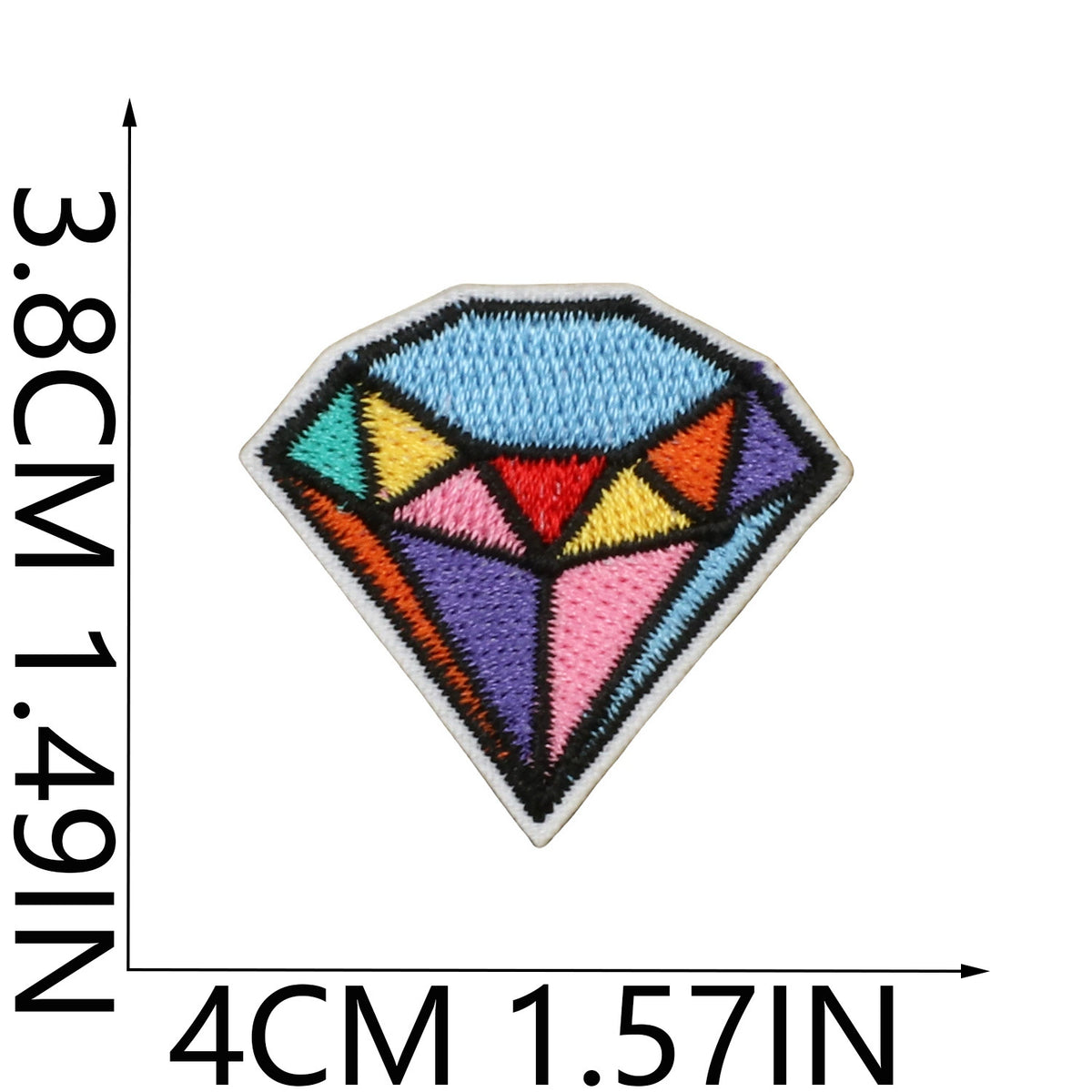 Ready to Ship Cute Unicorn Rainbow Embroidered Patch Set Cartoon Animal Iron on Patches for Kids Clothes Bags