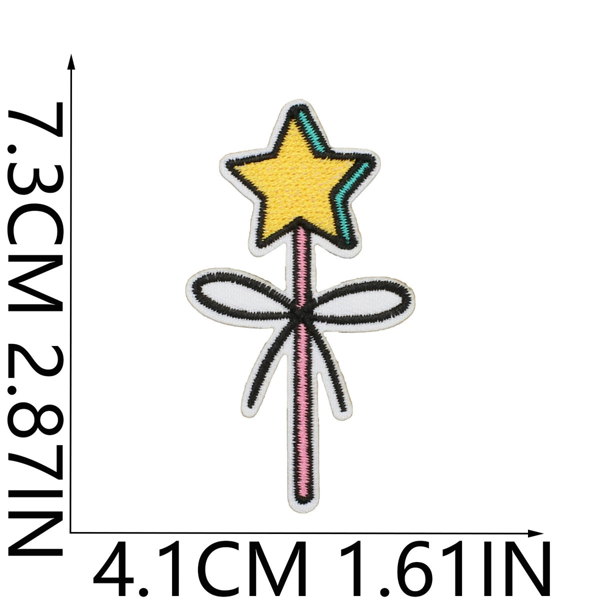 Ready to Ship Cute Unicorn Rainbow Embroidered Patch Set Cartoon Animal Iron on Patches for Kids Clothes Bags