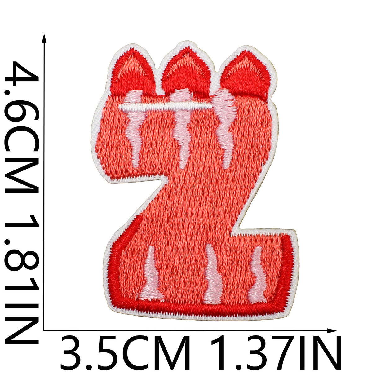 Cute Dinosaur Alphabet Embroidery Patches Iron On Cartoon Letter Applique for Kids Clothes Backpack DIY Decoration