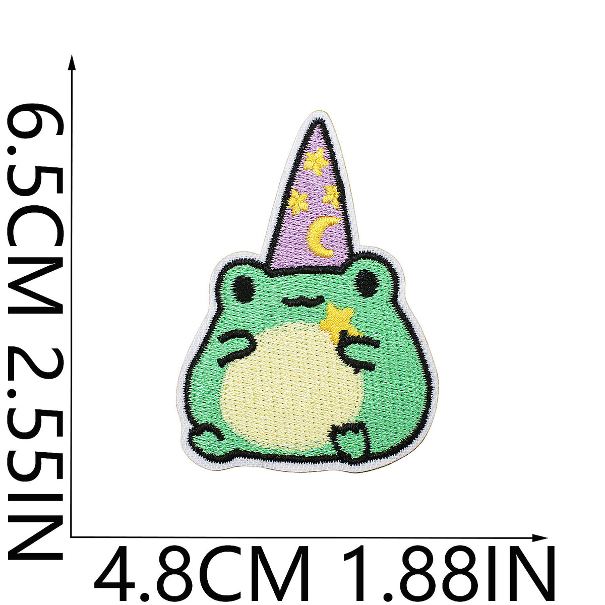 Cute Cartoon Frog Embroidered Iron-On Patch