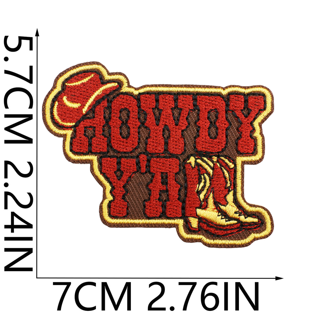 Bounty Hunter Cowboy Western Embroidered Iron‑On Patches