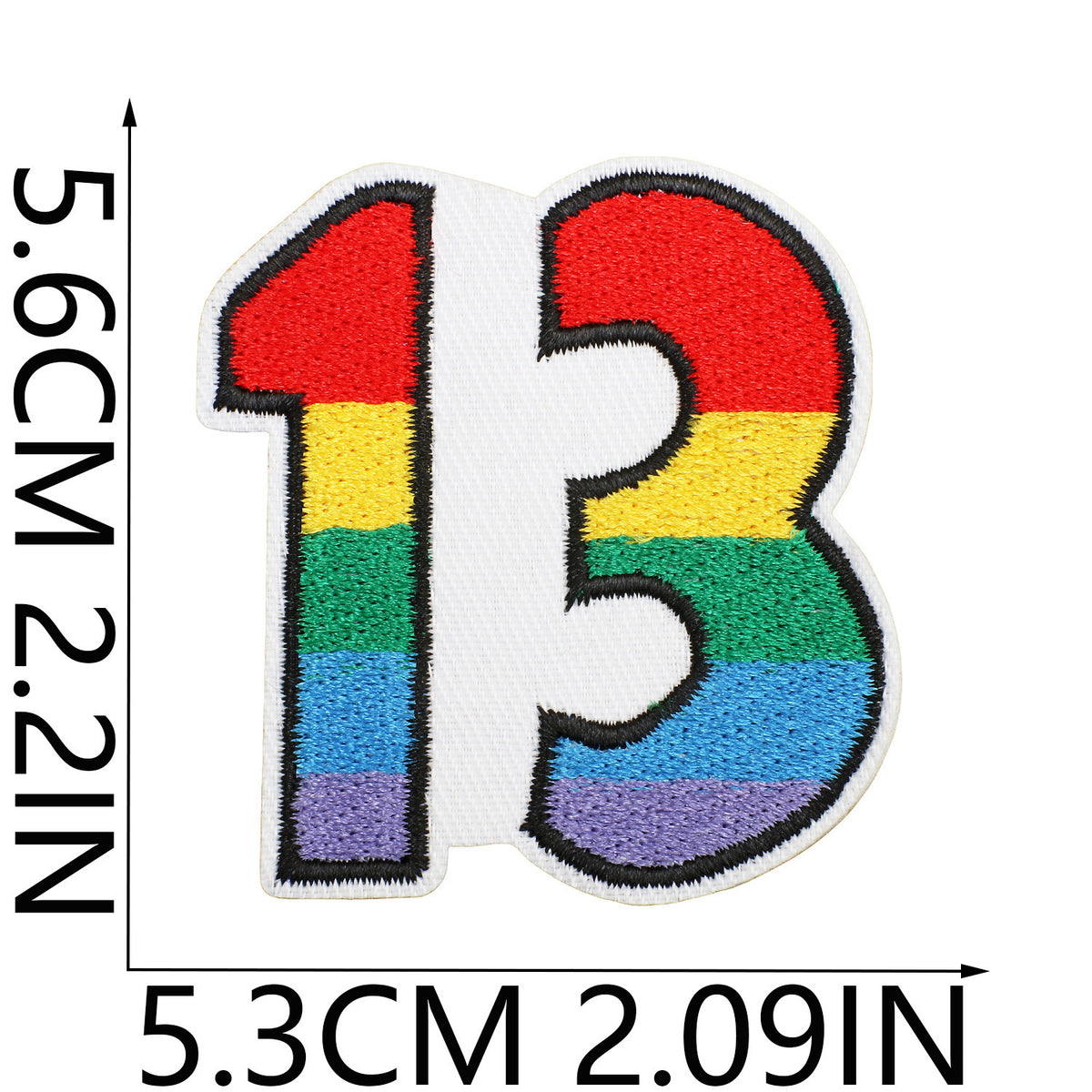 Colorful Embroidered Iron-On Patch