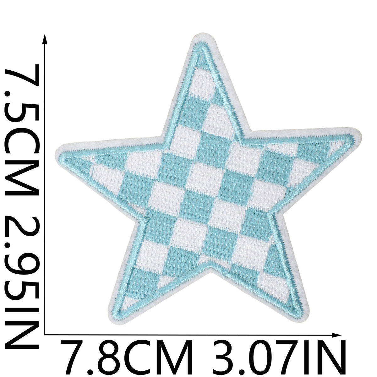 Game Day Denim Embroidered Iron-On Patch