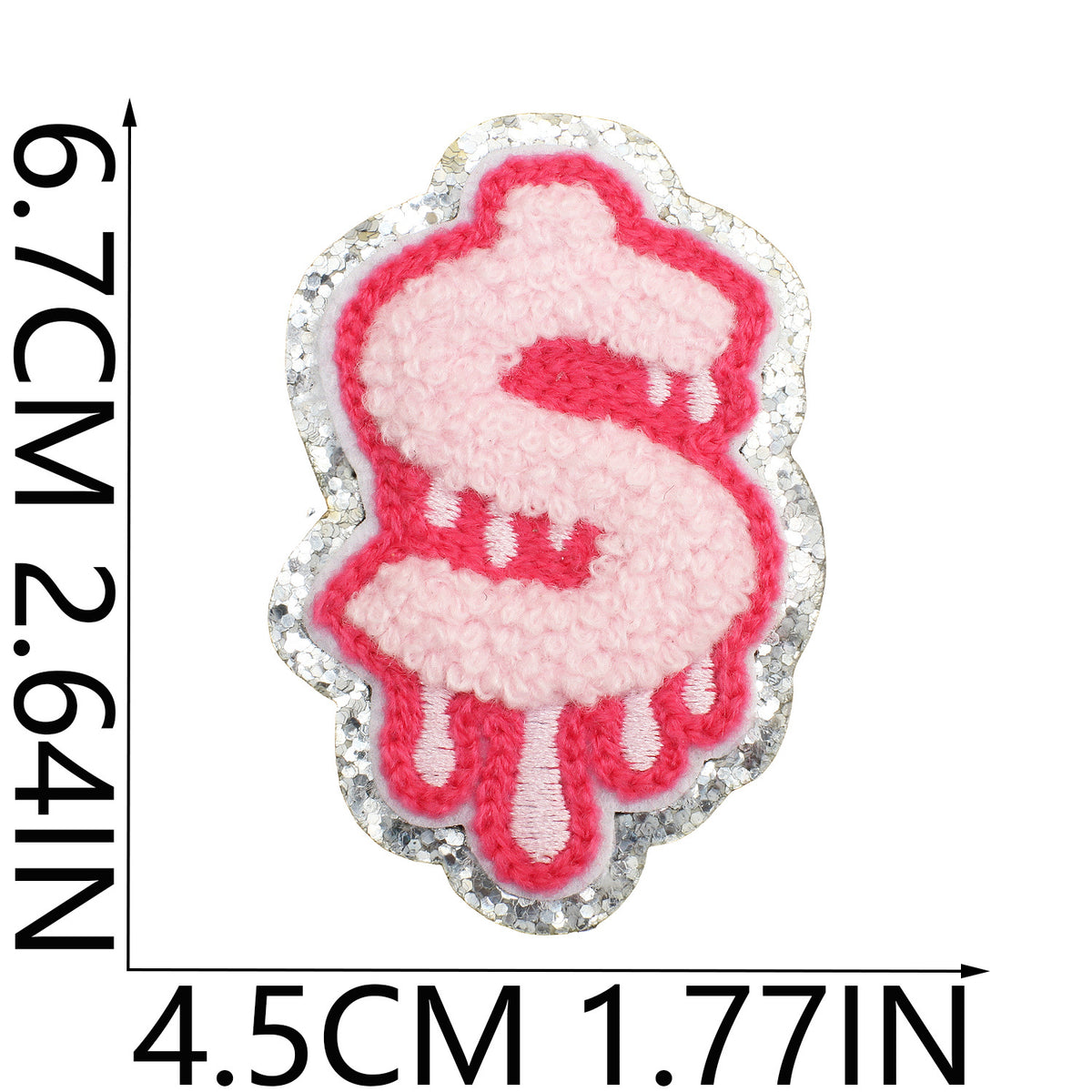 Glitter Floral Cowboy Hat Embroidered Iron-On Patch