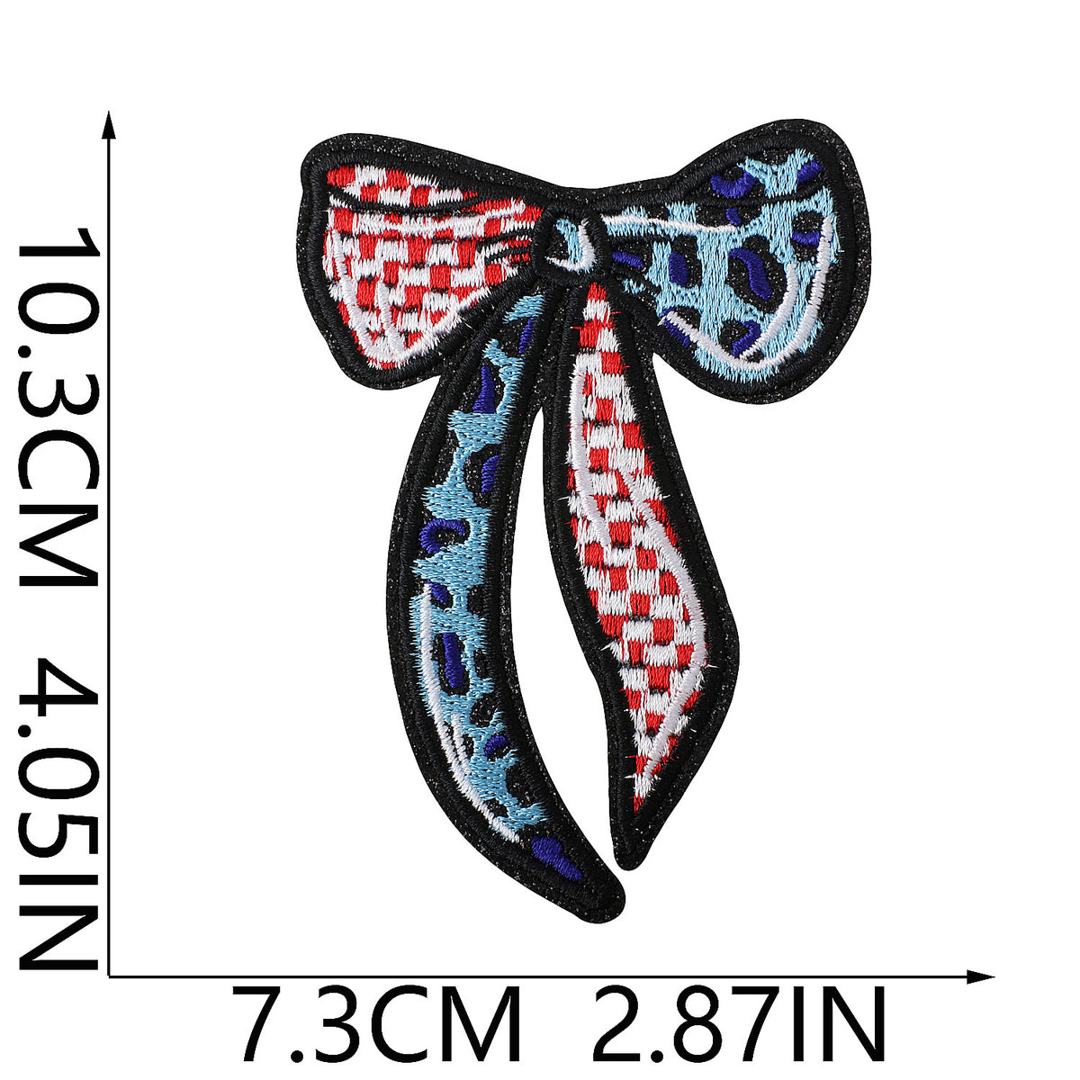 Trendy Lips Embroidered Iron-On Patch