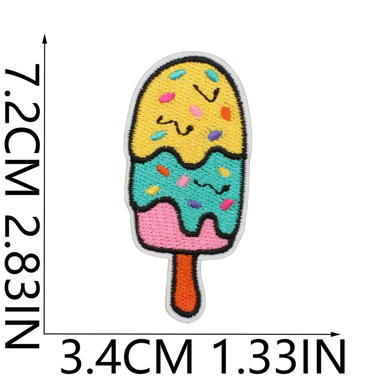 Ready to Ship Cute Unicorn Rainbow Embroidered Patch Set Cartoon Animal Iron on Patches for Kids Clothes Bags
