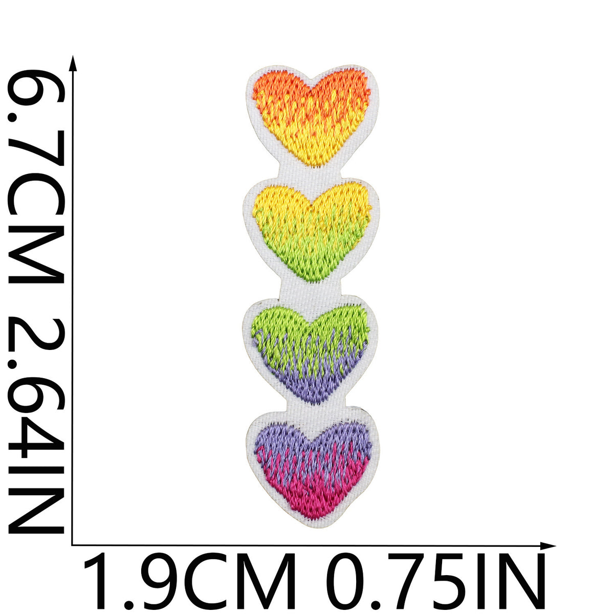 Colorful Embroidered Iron-On Patch