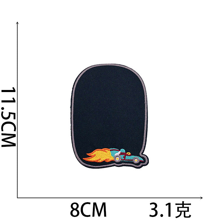 Denim Knee Repair Embroidered Patch – Iron On Sew On Jeans Hole Repair Patch