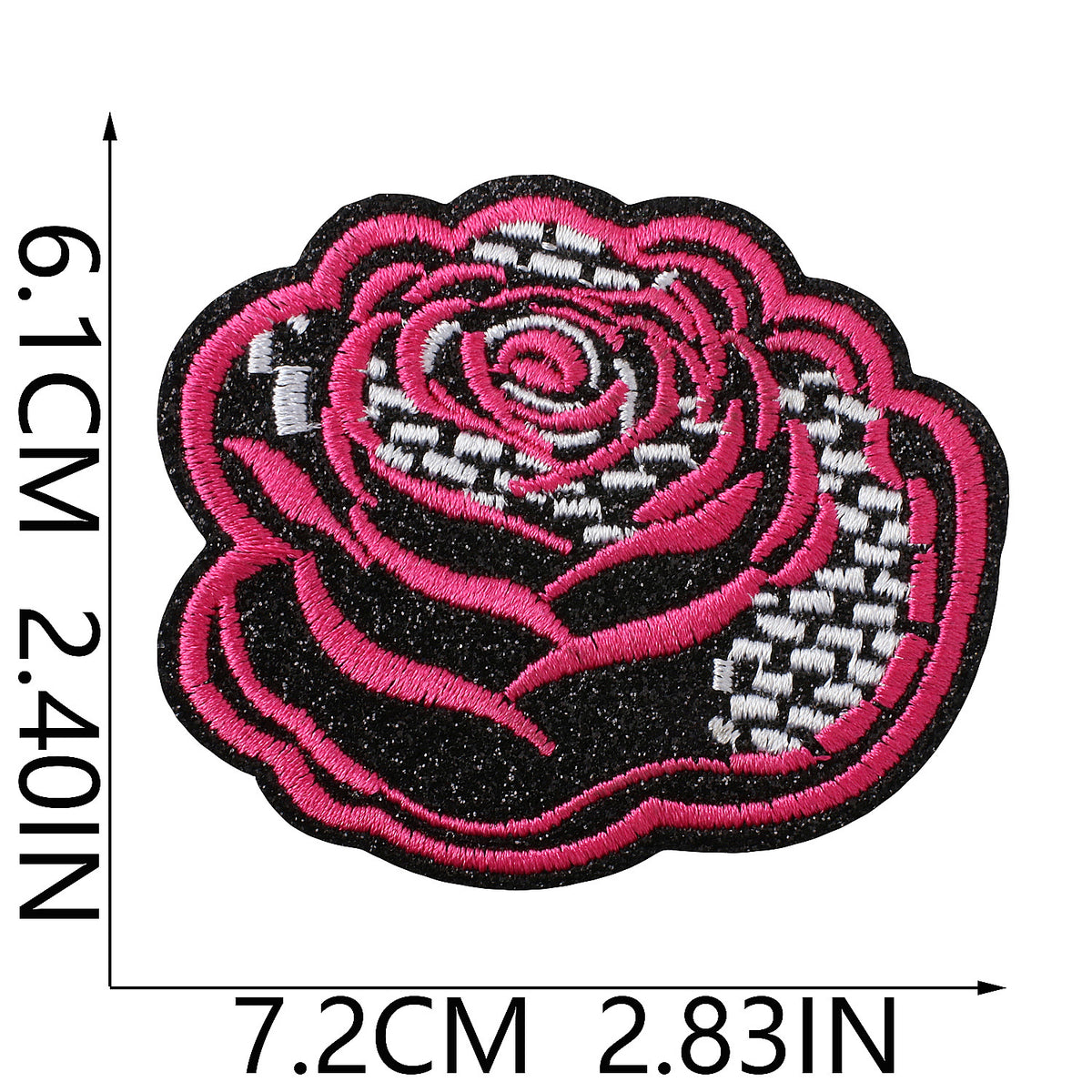 Trendy Lips Embroidered Iron-On Patch