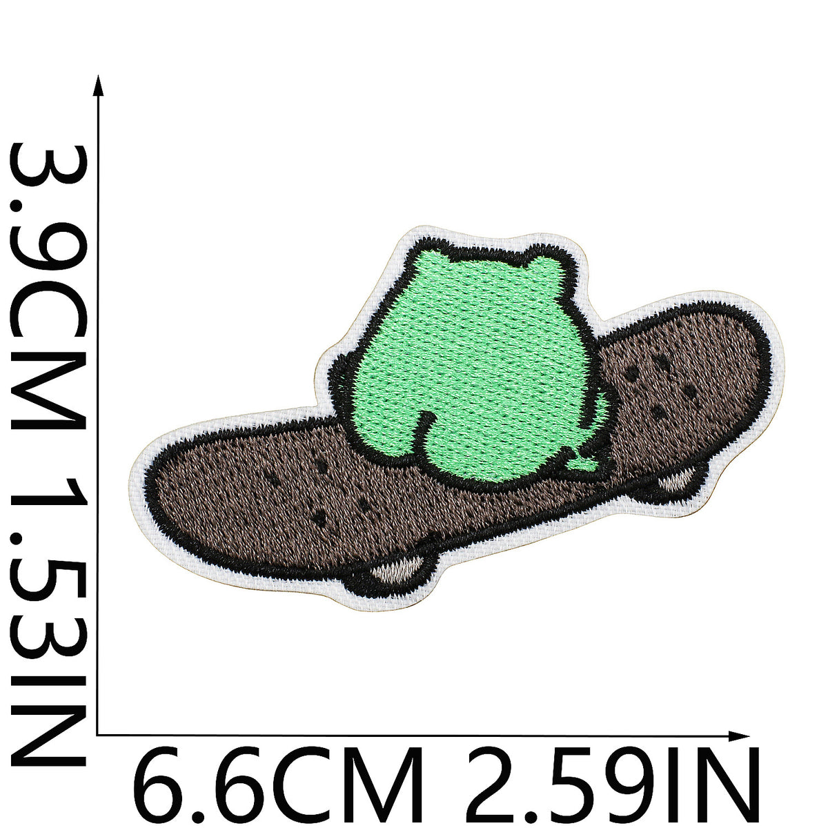 Cute Cartoon Frog Embroidered Iron-On Patch