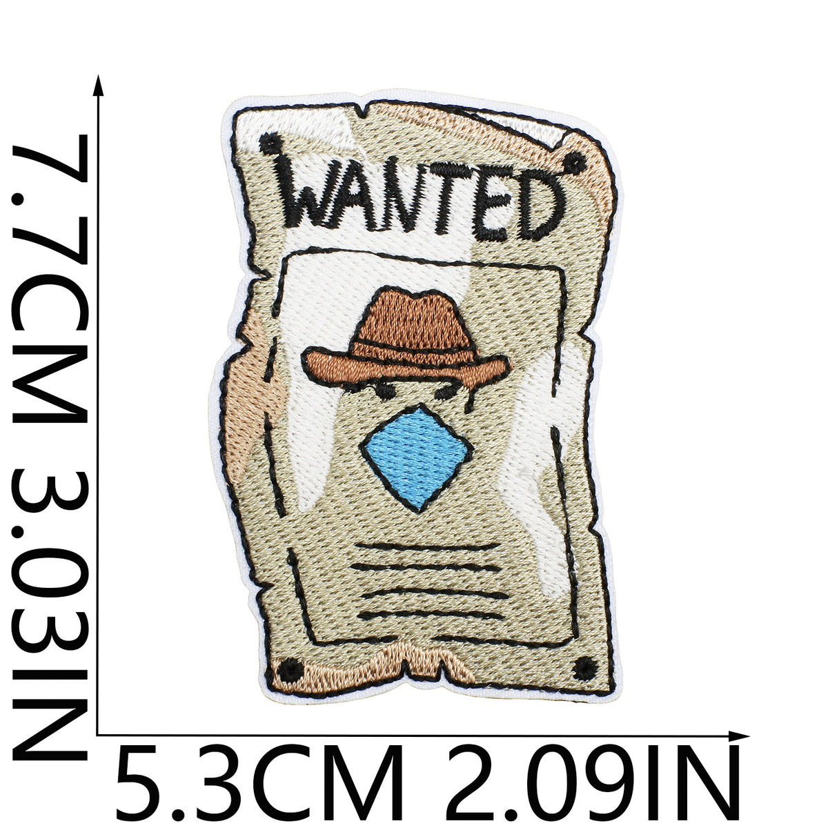 Bounty Hunter Cowboy Western Embroidered Iron‑On Patches