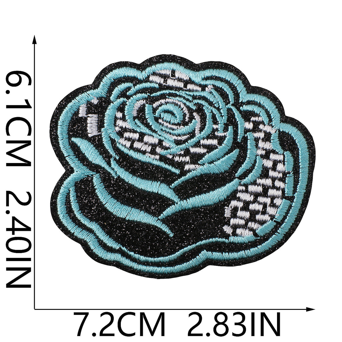 Trendy Lips Embroidered Iron-On Patch